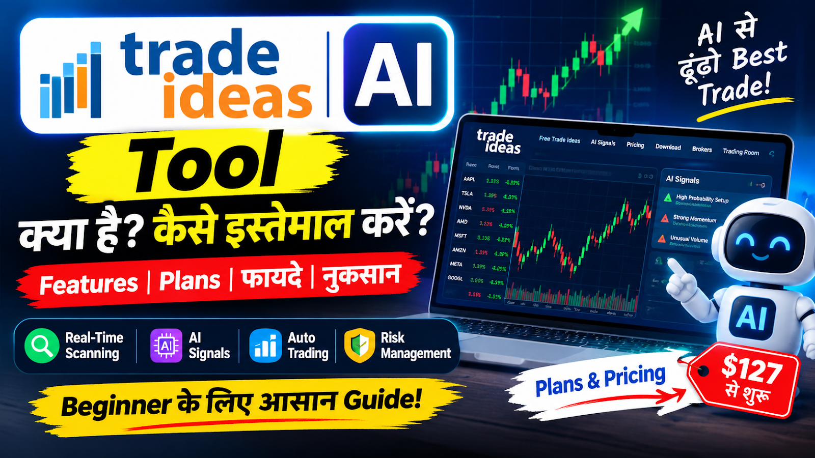 Trade Ideas AI Tool क्या है? Features, Holly AI, Pricing और इस्तेमाल का तरीका
